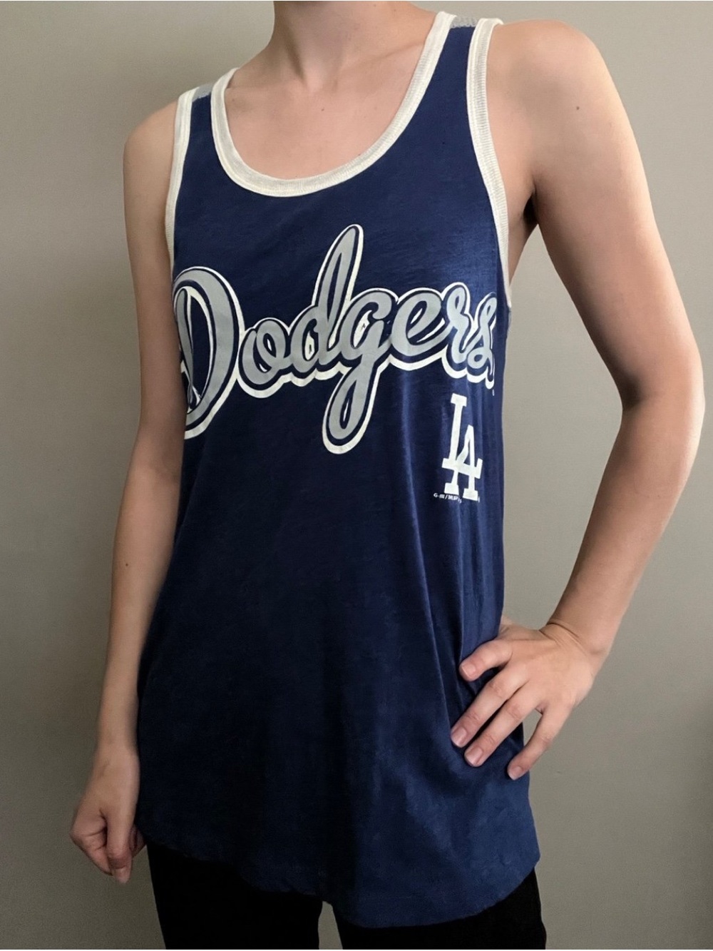 Los Angeles Dodgers Navy Graphic Tank Top